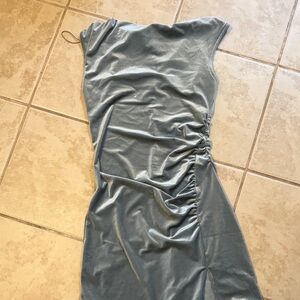 Old Navy One Shoulder Light Blue Dress